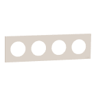 Schneider Electric - Odace - plaque de finition 4 postes - couleur Beige sable