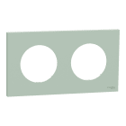 Schneider Electric - Odace - plaque de finition 2 postes - couleur Vert jade