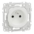 Schneider Electric - Odace - prise 2P+T rénovation à puits - 4 bornes auto par pôle - blanc craie