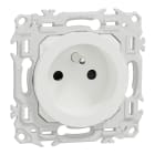 Schneider Electric - Reconditionné - Odace - prise 2P+T réno à puits - 4 bornes auto/pôle - blc craie