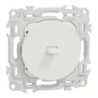 Schneider Electric - Odace - va-et-vient ou poussoir à levier - 10AX - blanc craie