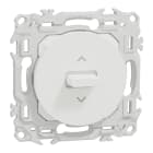 Schneider Electric - Reconditionné - Odace - inter ou BP volet roulant 3 positions levier - blc craie