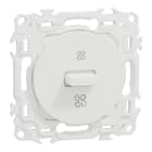 Schneider Electric - Odace - interrupteur VMC - 2 vitesses avec position arrêt - 6AX - blanc craie