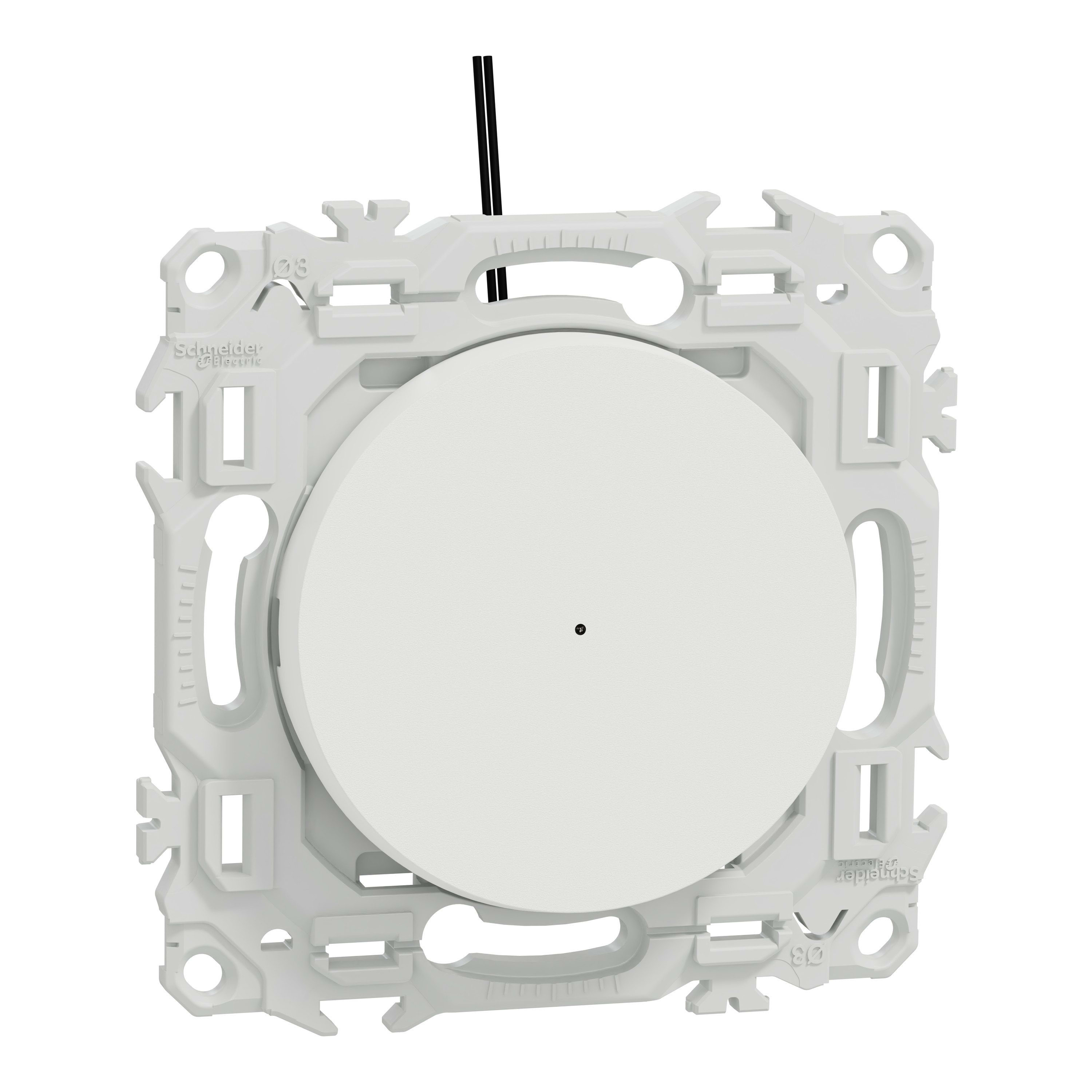 Schneider Electric - Reconditionné - Odace - VV ou poussoir LED verte 0,15mA - 10AX - blanc craie