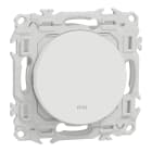 Schneider Electric - Odace - va-et-vient ou poussoir - IP44 - 10AX - blanc craie