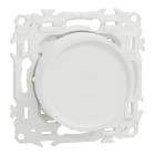Schneider Electric - Wiser Odace - variateur rotatif connecté 2 ou 3 fils zigbee - blanc craie