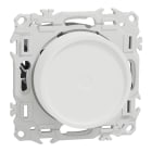 Schneider Electric - Odace - variateur de lumière universel 2 ou 3 fils - rotatif - blanc craie