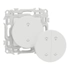 Schneider Electric - Wiser Odace - interrupteur centralisé sans fils 2 ou 4 boutons - blanc craie