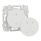 Schneider Electric - Wiser Odace - interrupteur centralisé sans fils 2 ou 4 boutons - blanc craie