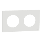 Schneider Electric - Reconditionné - Odace - plaque de finition 2 postes - couleur blanc craie