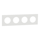 Schneider Electric - Reconditionné - Odace - plaque de finition 4 postes - couleur blanc craie