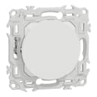 Schneider Electric - Odace - obturateur griffes montées - pré-perçage pour sortie câble - blanc craie