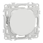 Schneider Electric - Odace - obturateur griffes montées - pré-perçage pour sortie câble - blanc craie