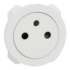 Schneider Electric - Odace - enjoliveur seul - pour prise affleurante - blanc craie
