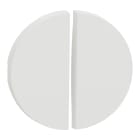 Schneider Electric - Odace - enjoliveur seul - pour double va-et-vient ou poussoir - blanc craie