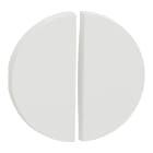 Schneider Electric - Odace - enjoliveur seul - pour double va-et-vient ou poussoir - blanc craie