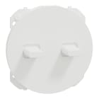Schneider Electric - Odace - enjoliveur - pour double va-et-vient ou poussoir à levier - blanc craie