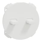 Schneider Electric - Odace - enjoliveur - pour double va-et-vient ou poussoir à levier - blanc craie