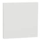 Schneider Electric - Odace Intégral - enjoliveur et plaque - pour VV ou poussoir simple - Blanc craie
