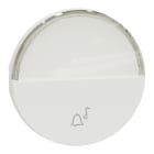 Schneider Electric - Odace - enjoliveur seul - pour bouton poussoir - porte-étiquette - blanc craie