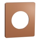 Schneider Electric - Odace Architecte - plaque de finition 1 poste - effet Cuivre