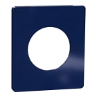 Schneider Electric - Odace Architecte - plaque de finition 1 poste - Bleu émaillé
