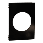 Schneider Electric - Odace Architecte - plaque de finition centrale - Noir émaillé