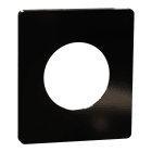 Schneider Electric - Odace Architecte - plaque de finition 1 poste - Noir émaillé