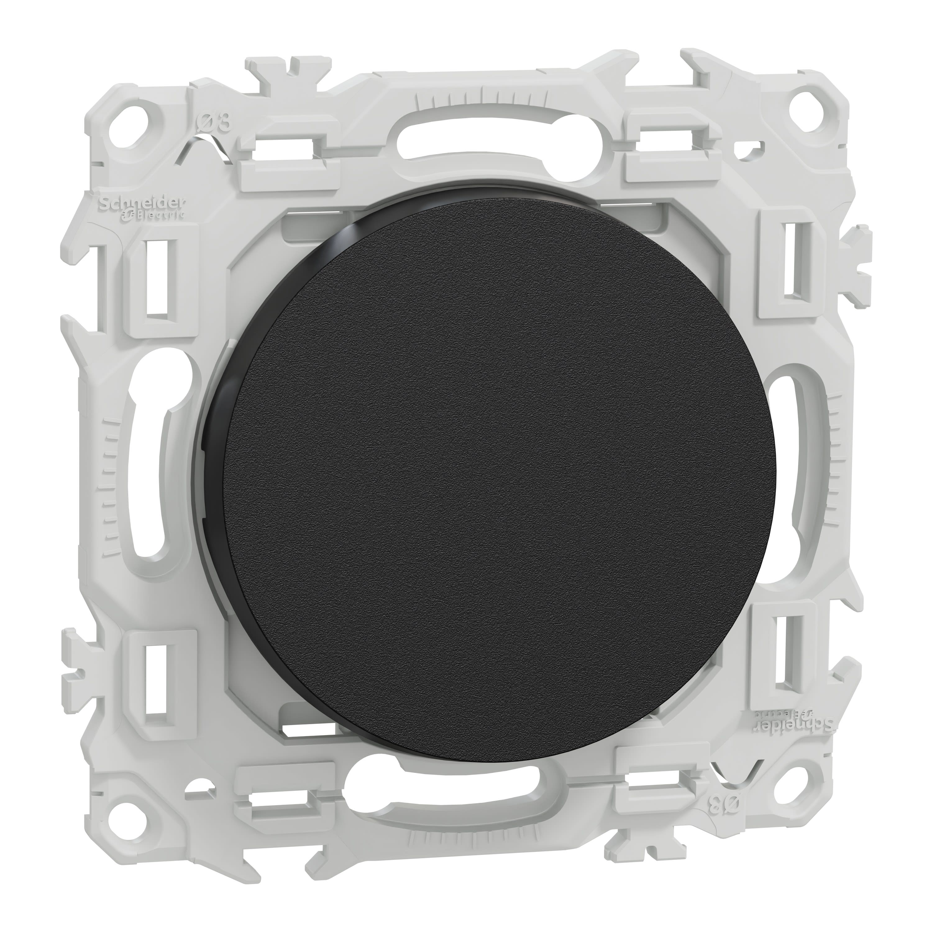 Schneider Electric - Reconditionné - Odace - va-et-vient ou poussoir - 10AX - noir onyx