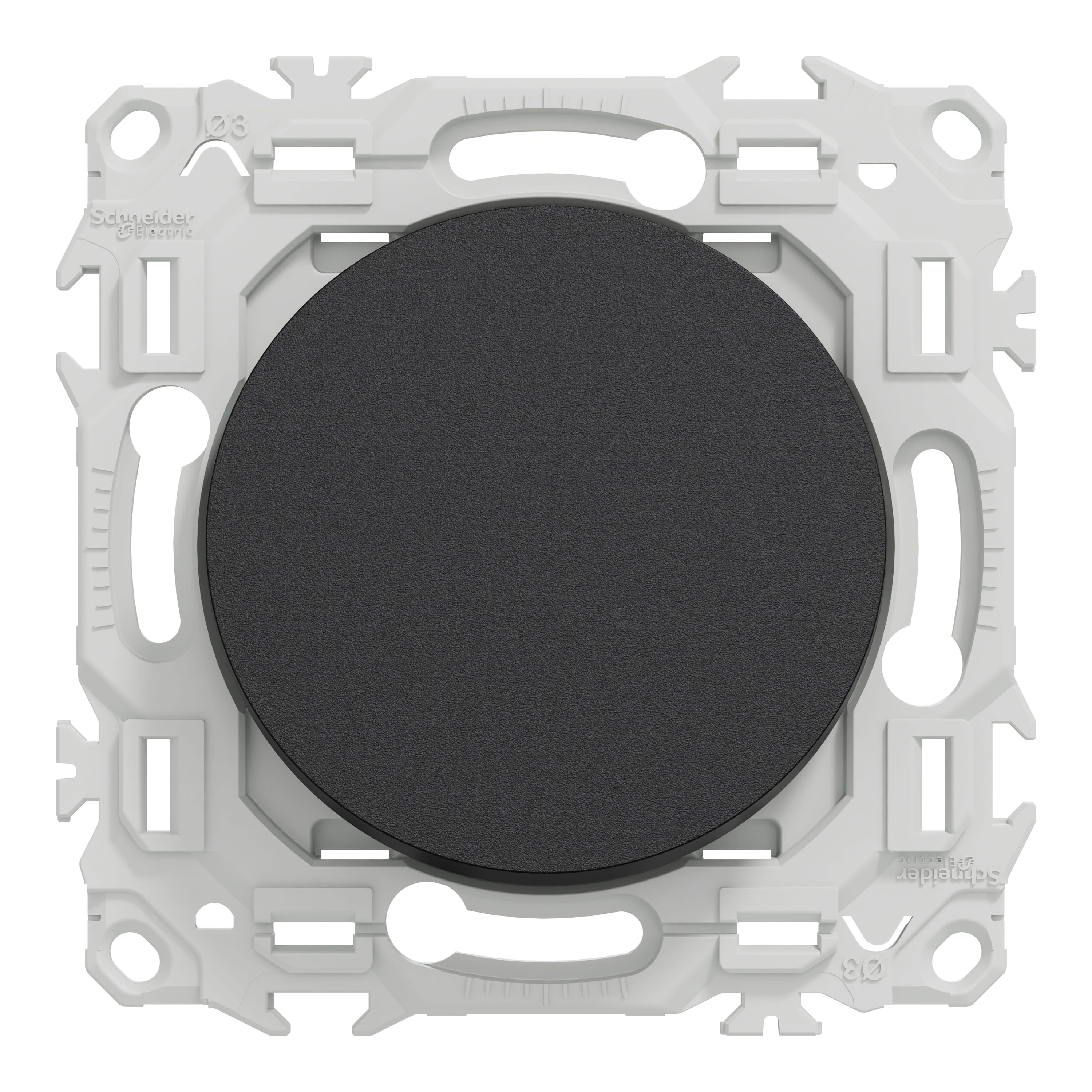 Schneider Electric Odace S540666 – Otturatore, Colore Antracite, Fissaggio A Vite, 71x71 Mm
