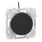 Schneider Electric - Odace - va-et-vient ou poussoir lumineux LED verte 0,15mA - 10AX - noir onyx