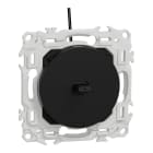 Schneider Electric - Odace - VV ou poussoir à levier lumineux LED verte 0,15mA - 10AX - noir onyx