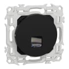 Schneider Electric - Odace - prise RJ45 - Cat6 UTP grade 1 à 2 - noir onyx