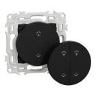 Schneider Electric - Wiser Odace - interrupteur centralisé sans fils 2 ou 4 boutons - noir onyx