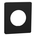 Schneider Electric - Odace Architecte - plaque de finition 1 poste - couleur Noir onyx