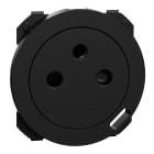 Schneider Electric - Odace - enjoliveur seul - pour prise affleurante et chargeur USB-C - noir onyx