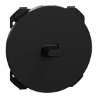 Schneider Electric - Odace - enjoliveur seul - pour va-et-vient ou poussoir à levier - noir onyx