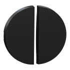 Schneider Electric - Odace - enjoliveur seul - pour double va-et-vient ou poussoir - noir onyx