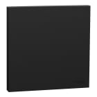 Schneider Electric - Odace Intégral - enjoliveur et plaque - pour VV ou poussoir simple - Noir onyx
