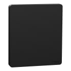 Schneider Electric - Odace Architecte Intégral - enjo et plaque - pour VV ou BP simple - Noir onyx