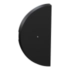 Schneider Electric - Odace - demi-enjoliveur seul à voyant - pour double VV ou poussoir - noir onyx