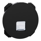 Schneider Electric - Odace - enjoliveur seul - pour prise RJ45 - noir onyx