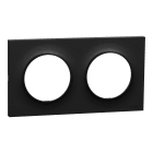 Schneider Electric - Odace Origine - plaque de finition 2 postes - couleur noir