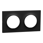 Schneider Electric - Odace Origine - plaque de finition 2 postes - couleur noir