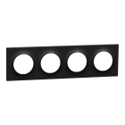 Schneider Electric - Odace Origine - plaque de finition 4 postes - couleur noir