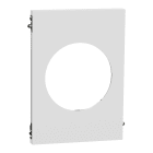 Schneider Electric - Odace Architecte - plaque de finition centrale - effet Céramique Blanc