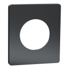 Schneider Electric - Odace Architecte - plaque de finition 1 poste - effet Perle Noire