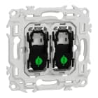 Schneider Electric - Odace - double va-et-vient ou poussoir avec neutre - 10AX - sans enjoliveur