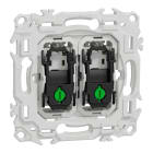 Schneider Electric - Odace - double va-et-vient ou poussoir - 10AX - sans enjoliveur