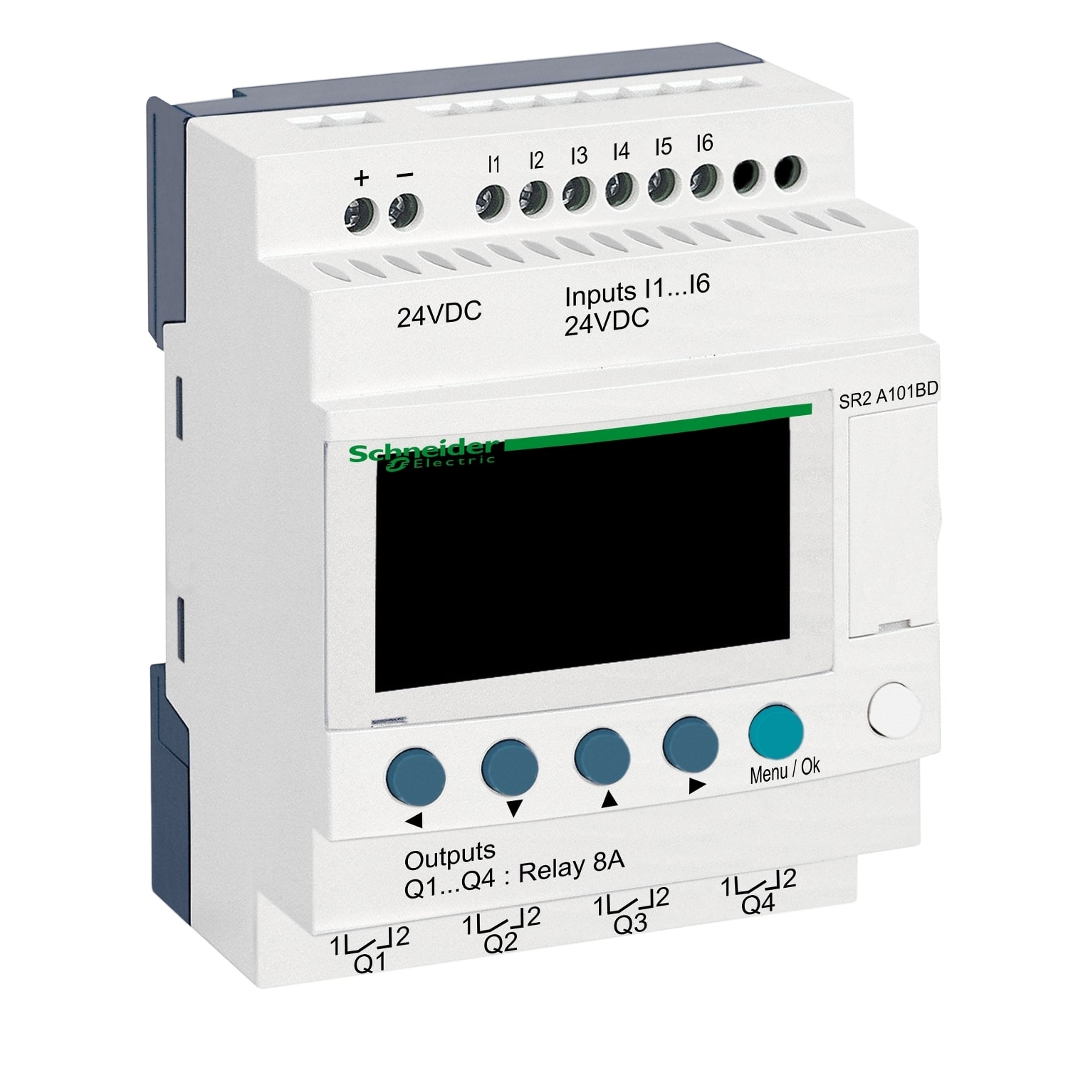 Schneider Electric - Zelio Logic - relais intelligent compact - 10 E-S 24Vcc - ss horloge - affichag